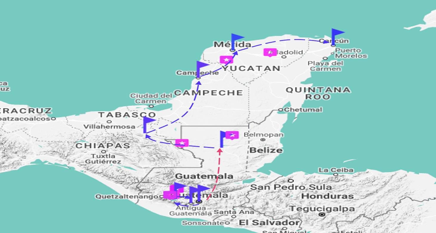 Etnia Travel Concept   Mappa Cultura Maya 2024 